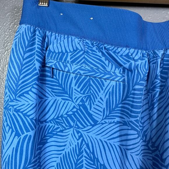 Soft Surroundings Size XL Go Lively Cargo Jogger Pants Blue Palm Print - Picture 3 of 5